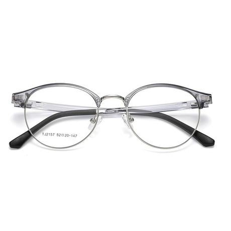 (DHTJ2157)金屬框眼鏡/可拆式太陽眼鏡/時尚套鏡