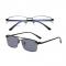 (DHTJ2143)金屬框眼鏡/可拆式太陽眼鏡/時尚套鏡