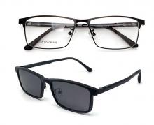 (DHTJ2155)金屬框眼鏡/可拆式太陽眼鏡/時尚套鏡