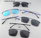 (DHTJ2144)金屬框眼鏡/可拆式太陽眼鏡/時尚套鏡